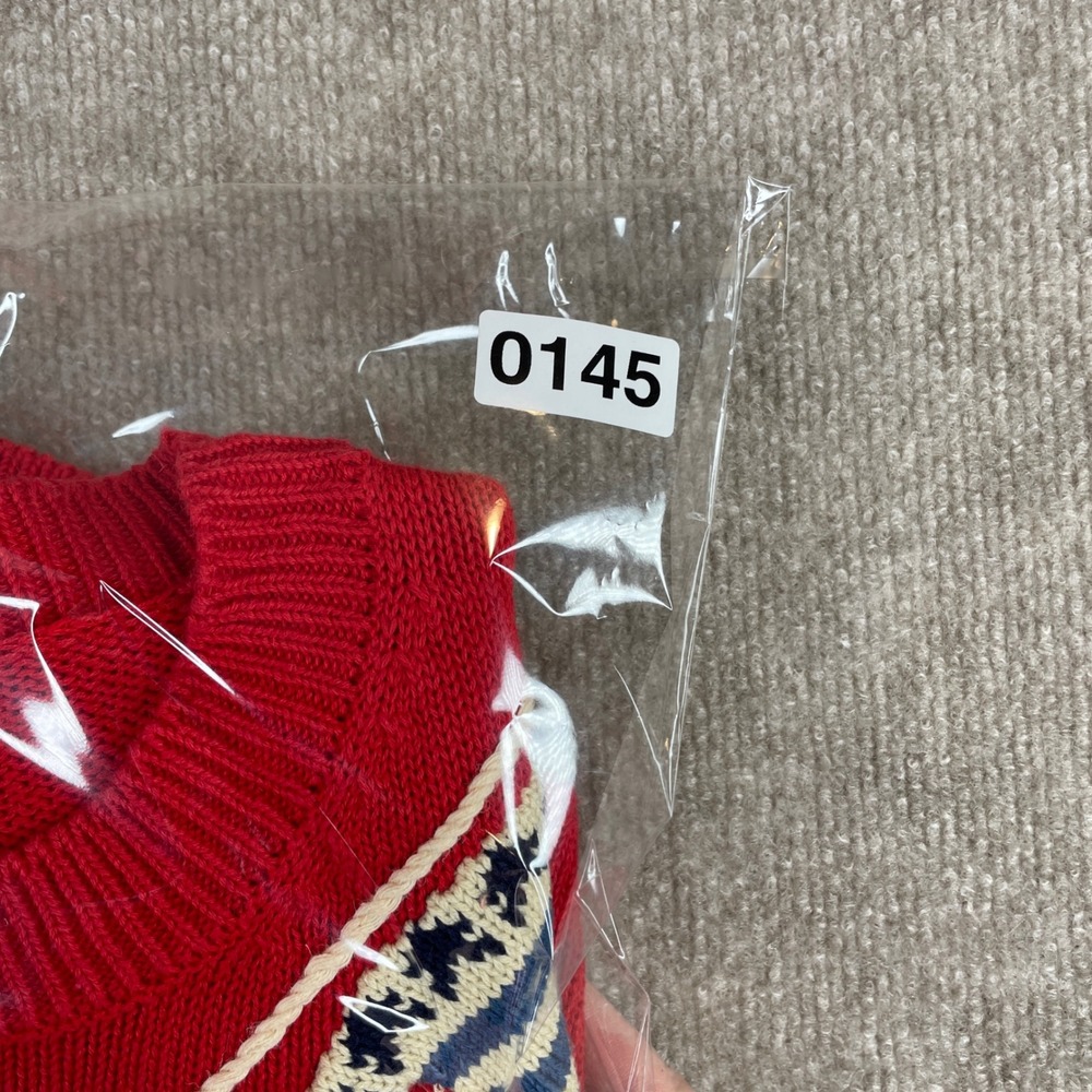 Susan Bristol Red Hand Embroidered Sweater M Mittens Jumpers USA - Picture 14 of 14